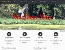 Tablet Screenshot of bigriverbass.com